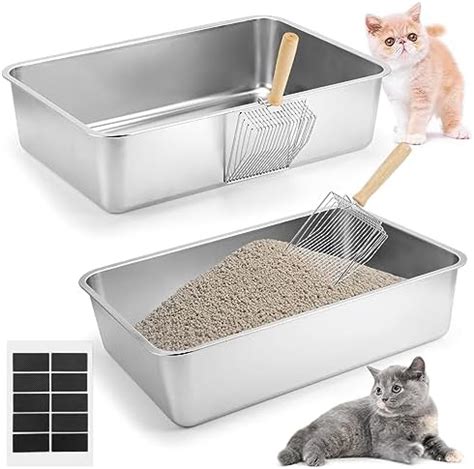 stainless steel rabbit litter box|stainless steel covered litter box.